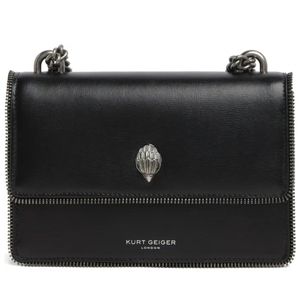 KURT GEIGER Shoreditch Small Leather & Genuine Calf Hair Shoulder Bag